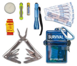 Weather Resistant Survival Kit - 13 Piece Weather Resistant Survival Kit - 13 Piece